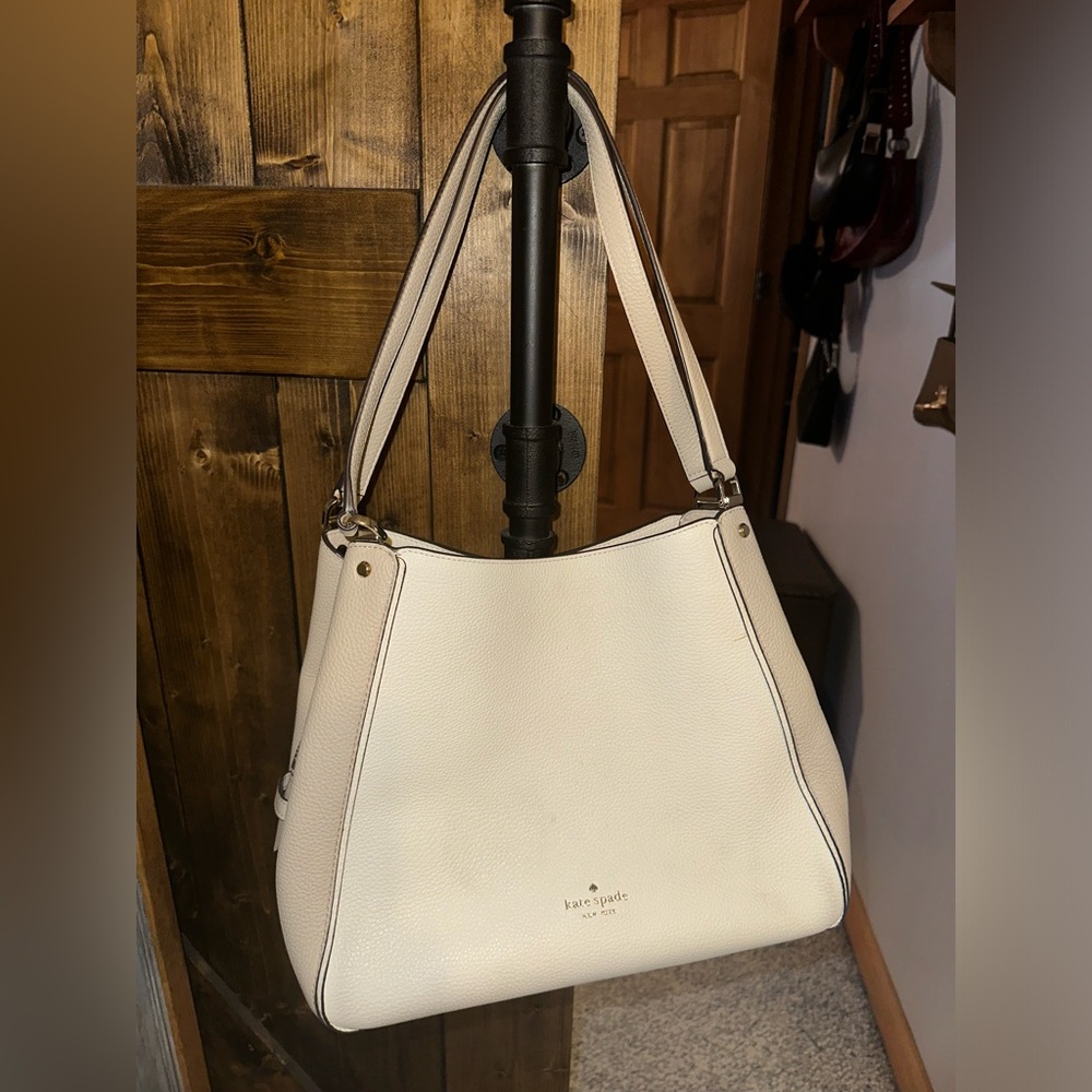 Kate Spade Leila Colorblock Medium Triple Compartment Shoulder Bag Purse Handbag